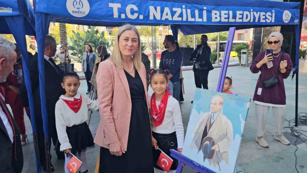 Nazilli’de Cumhuriyet Çocukları Resim Sergisi açıldı