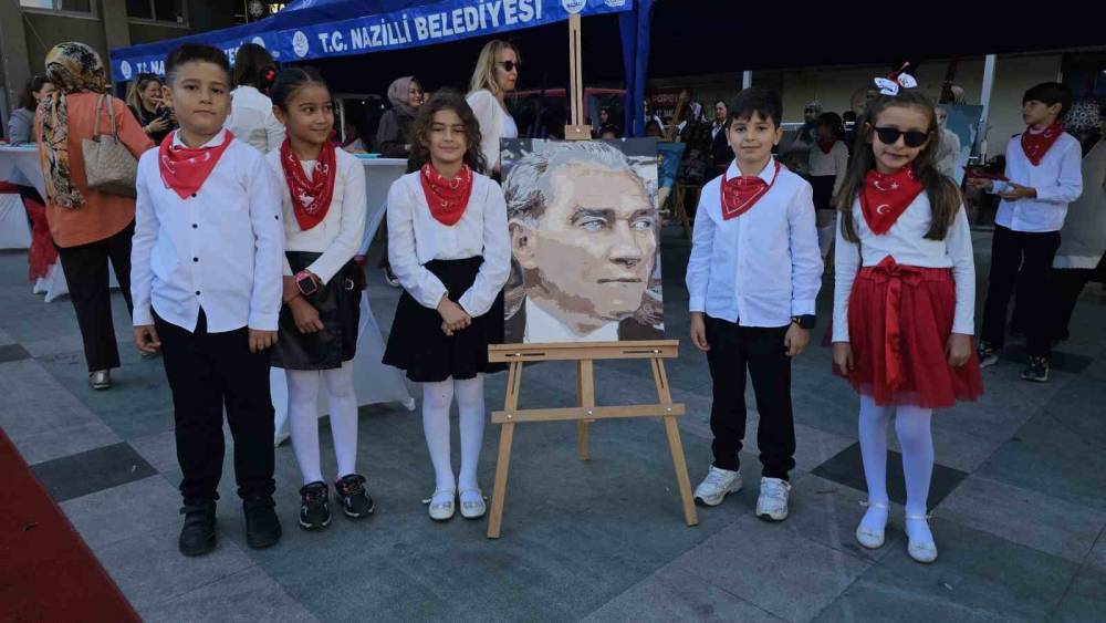 Nazilli’de Cumhuriyet Çocukları Resim Sergisi açıldı