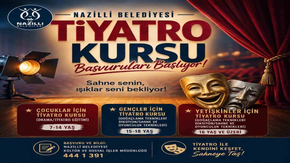 Nazilli Belediyesi&rsquo;nden kişisel gelişim ve sanata iki yeni kurs
