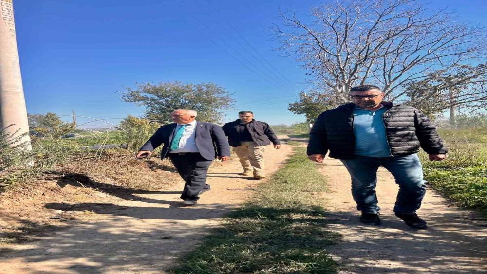 Başkan Yıldırımkaya, ova yollarında incelemelerde bulundu
