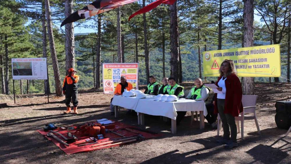 Aydın’da ormancılardan tatbikat