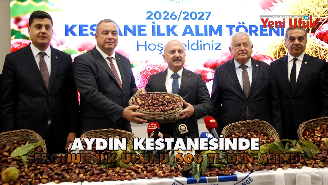 Aydın kestanesinde sezonun ilk &uuml;r&uuml;n&uuml; 600 TL&rsquo;den alındı