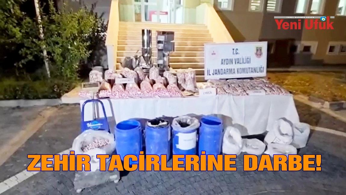 AYDIN&rsquo;DA ZEHİR TACİRLERİNE DARBE: 100 MİLYON TL&rsquo;LİK UYUŞTURUCU ELE GE&Ccedil;İRİLDİ