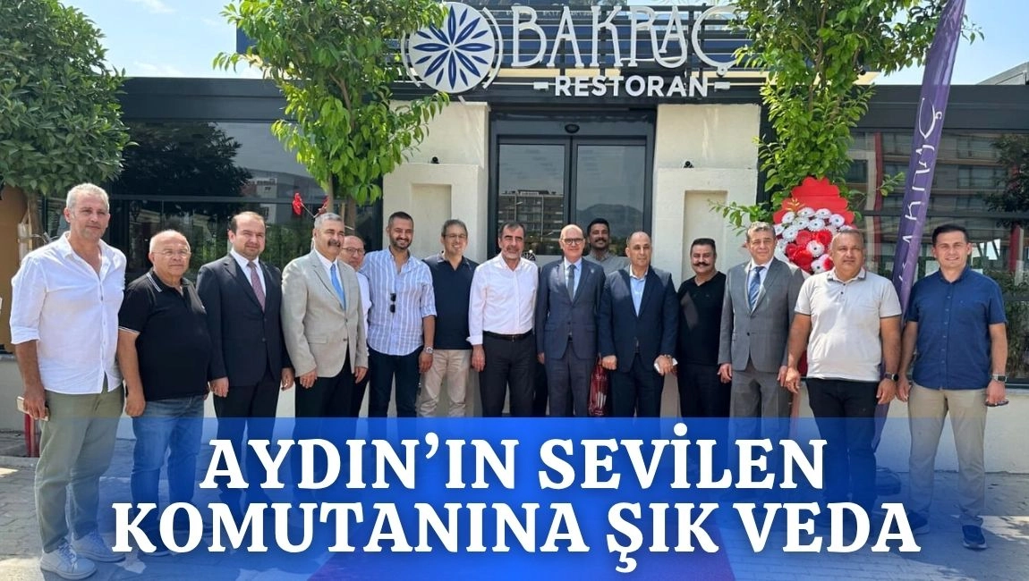 AYDIN'IN SEVİLEN KOMUTANINA ŞIK VEDA