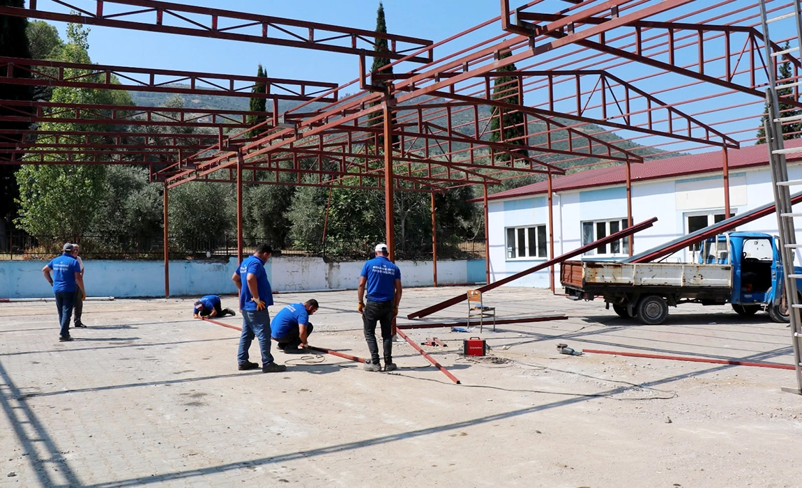 Bozdoğan Belediyesi&rsquo;nden Haydere D&uuml;ğ&uuml;n Salonunda D&uuml;zenleme