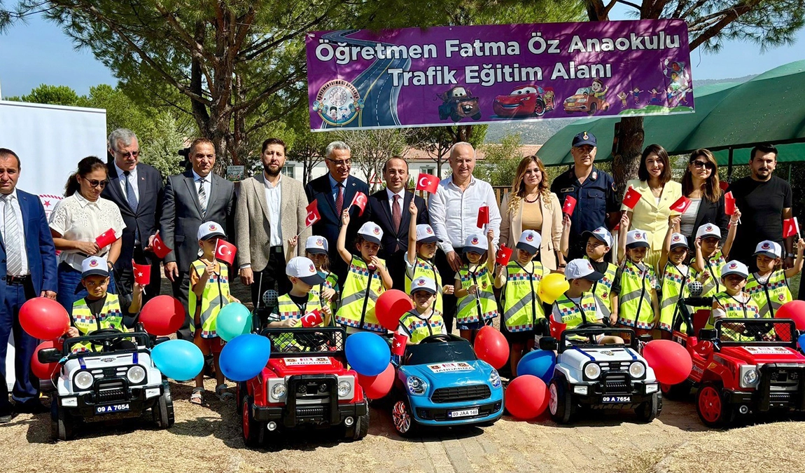 Çine’de öğrenciler akülü araçla trafik kurallarını uygulamalı öğrenecek
