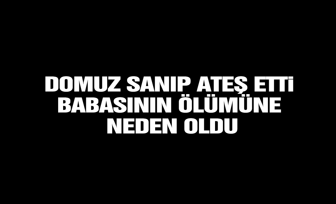 Domuz sanıp ateş etti, babasının &ouml;l&uuml;m&uuml;ne neden oldu