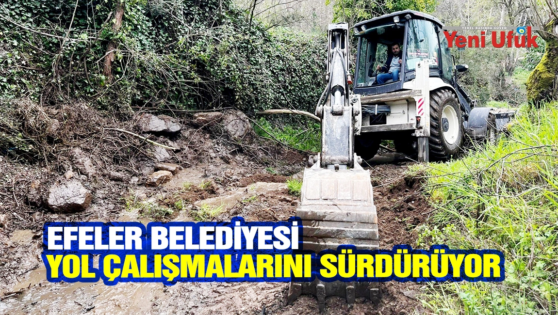 Efeler Belediyesi yol &ccedil;alışmalarını s&uuml;rd&uuml;r&uuml;yor