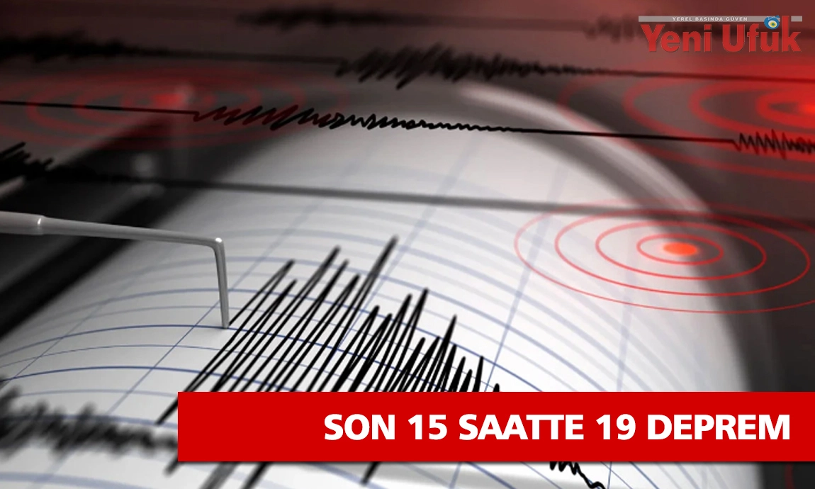 Ege Beşik gibi, son 15 saatte 19 deprem meydana geldi