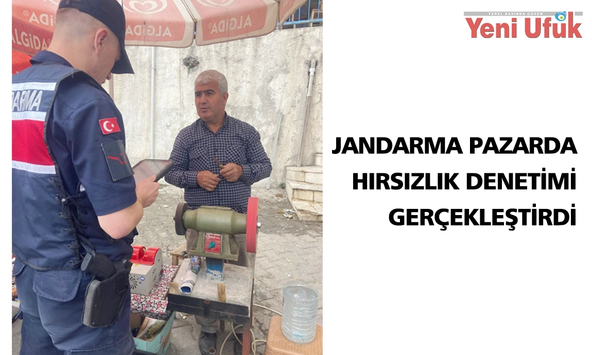 Jandarmadan pazarda hırsızlık ve sahte para denetimi