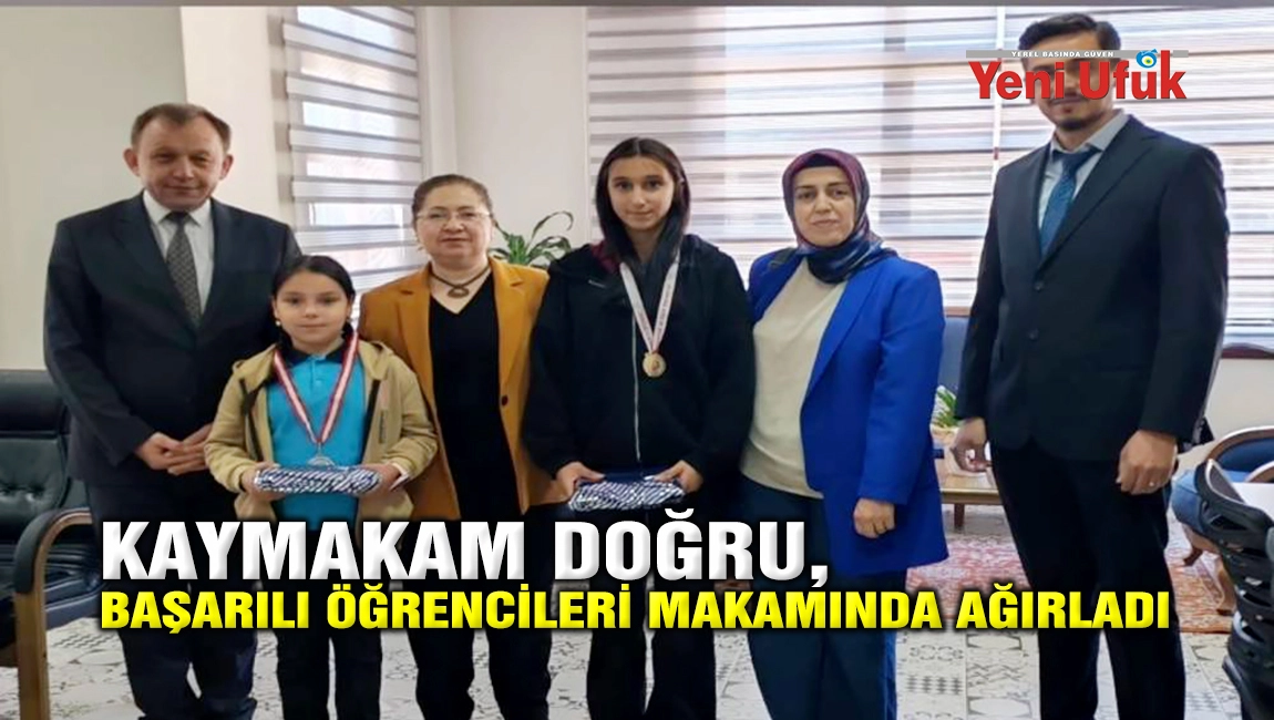 KAYMAKAM DOĞRU, BAŞARILI &Ouml;ĞRENCİLERİ MAKAMINDA AĞIRLADI