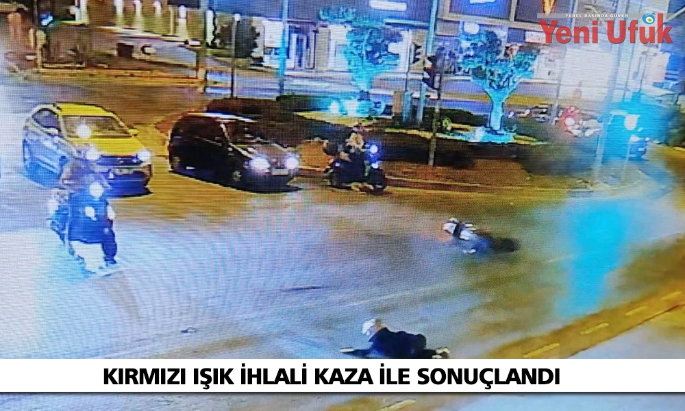 Kırmızı ışık ihlali kazaya neden oldu: Son sürat çarptı