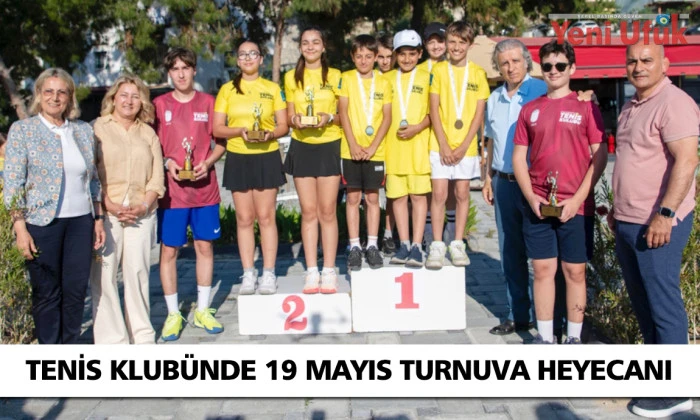Kuşadası Tenis Kulübü’nde 19 Mayıs turnuvası heyecanı yaşandı