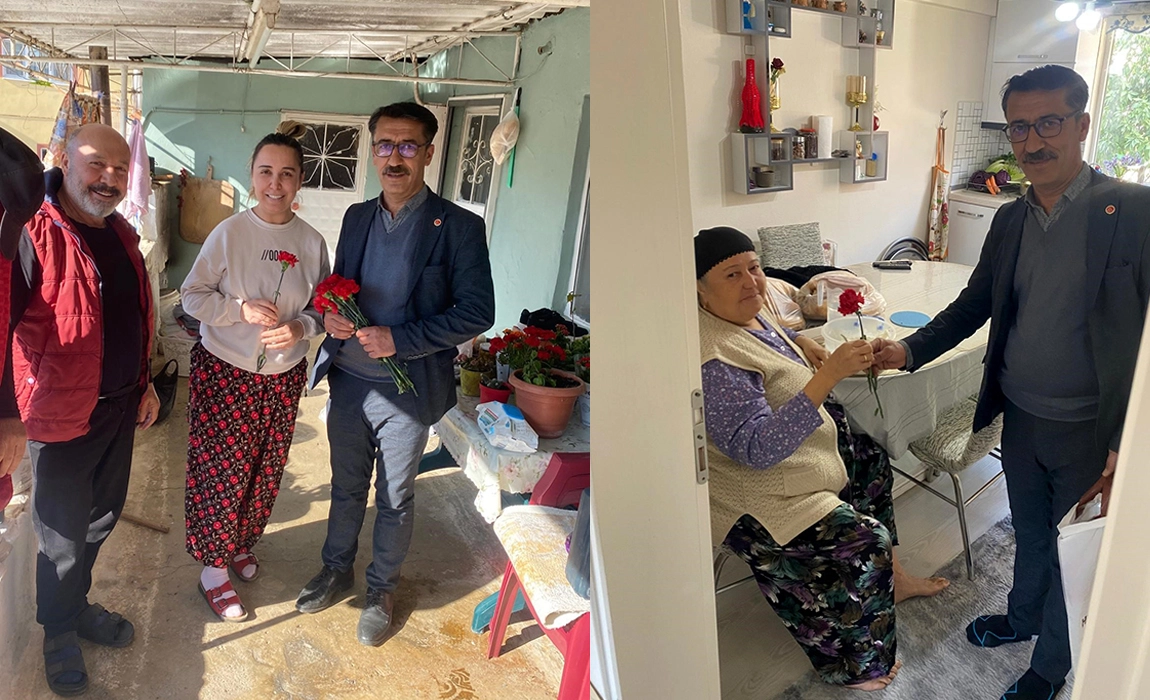 Meşeli Mahalle Muhtarı Yavuz&rsquo;dan Kadınlara 8 Mart jesti