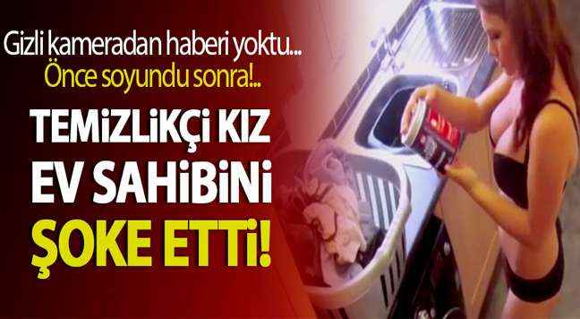 Seksi temizlikçi ev sahibini şoke etti!