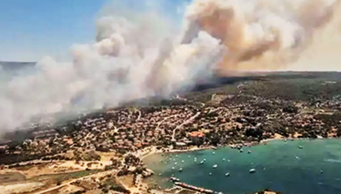 YANGINLAR ÇEŞME'YE SIÇRADI