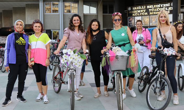 Süslü Kadınlar Bisiklet Turu Nazilli’de yapıldı